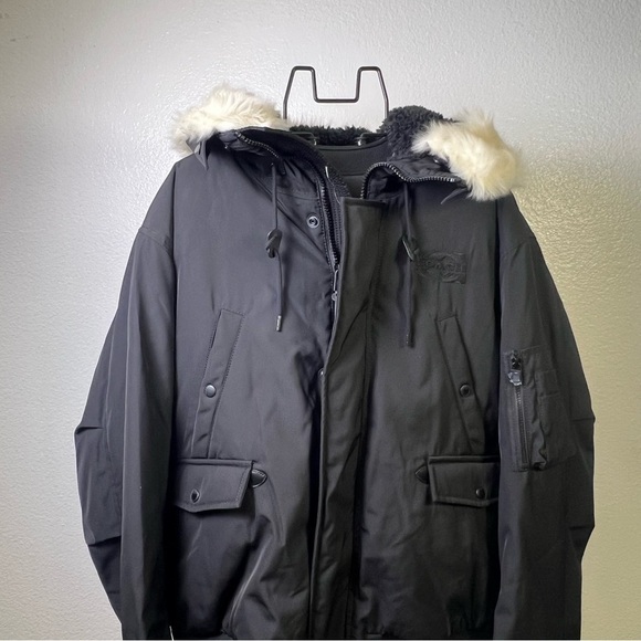 Coach Men’s Winter Jacket Black Short Parka Size XXL - Picture 3 of 13